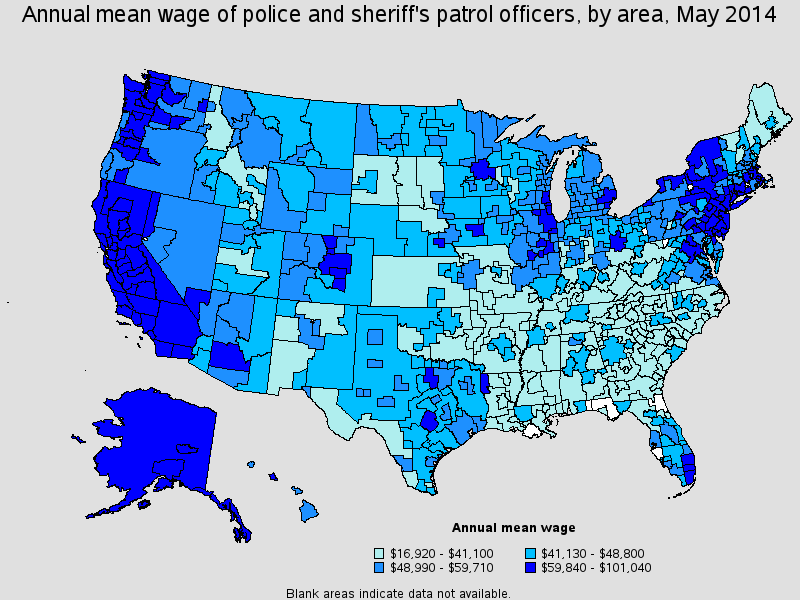 click to enlarge map average salary of a police officer